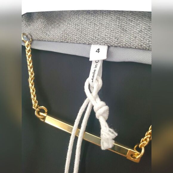 NWT FRAME Classic Blazer in Grey Velvet Sz 4 - Picture 11 of 16